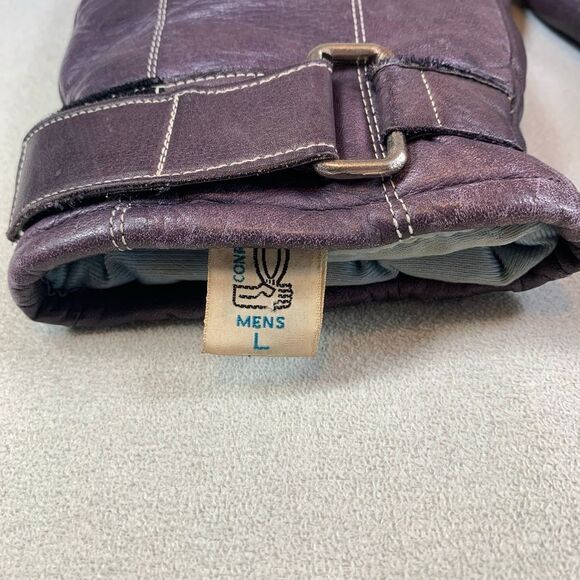 Leather DOWN FILLED Winter Gloves! Mens Large WARM and Rugged! Snow weather gear - Picture 3 of 9